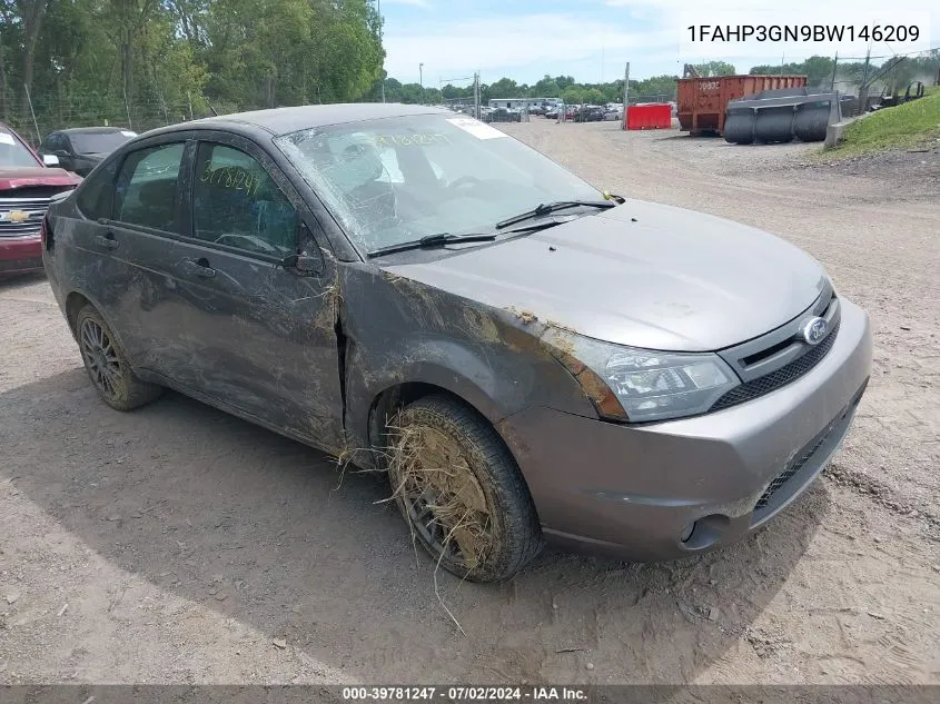 2011 Ford Focus Ses VIN: 1FAHP3GN9BW146209 Lot: 39781247