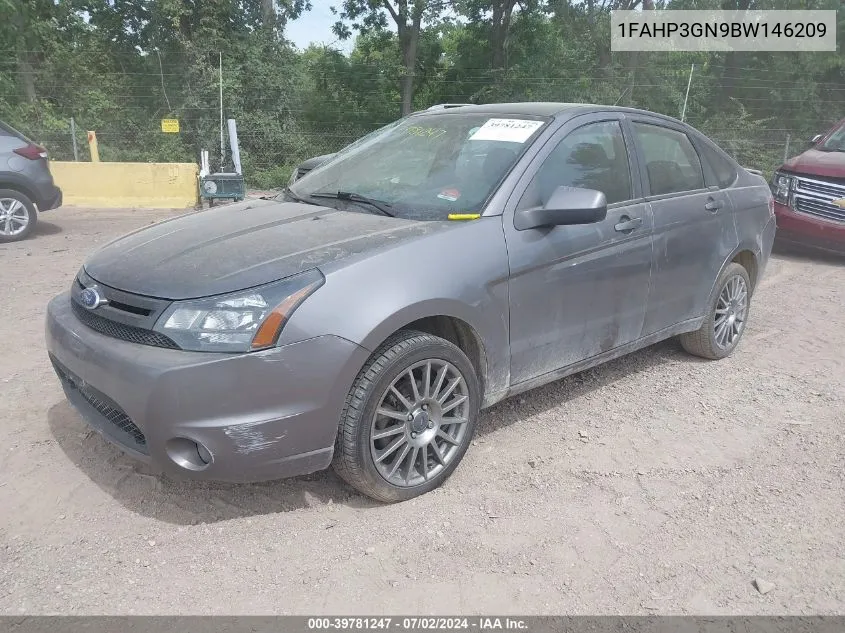 1FAHP3GN9BW146209 2011 Ford Focus Ses