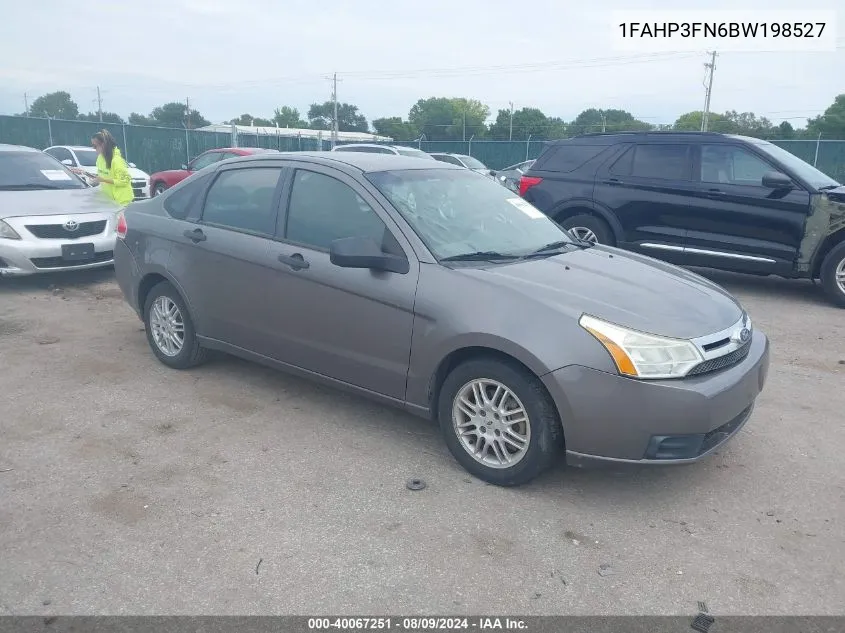 2011 Ford Focus Se VIN: 1FAHP3FN6BW198527 Lot: 40067251