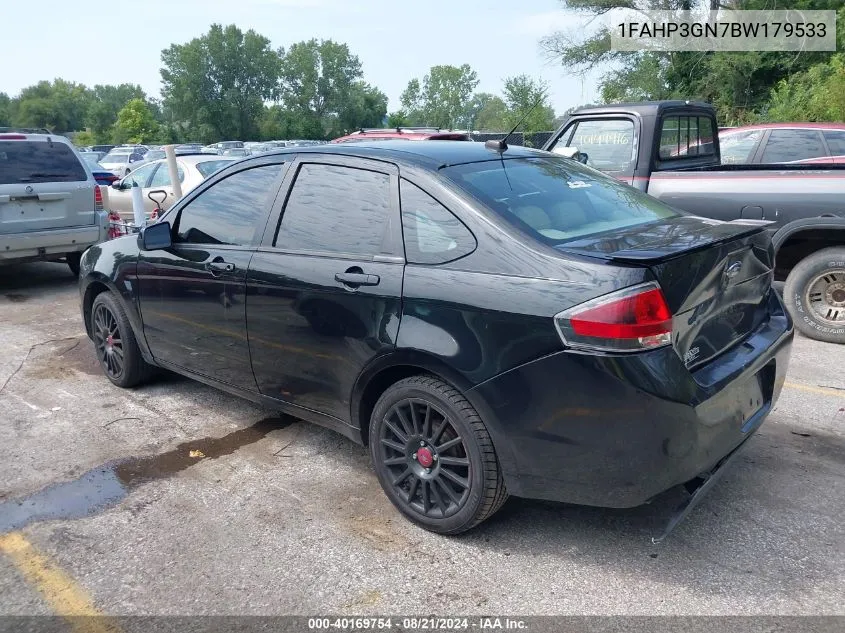 2011 Ford Focus Ses VIN: 1FAHP3GN7BW179533 Lot: 40169754