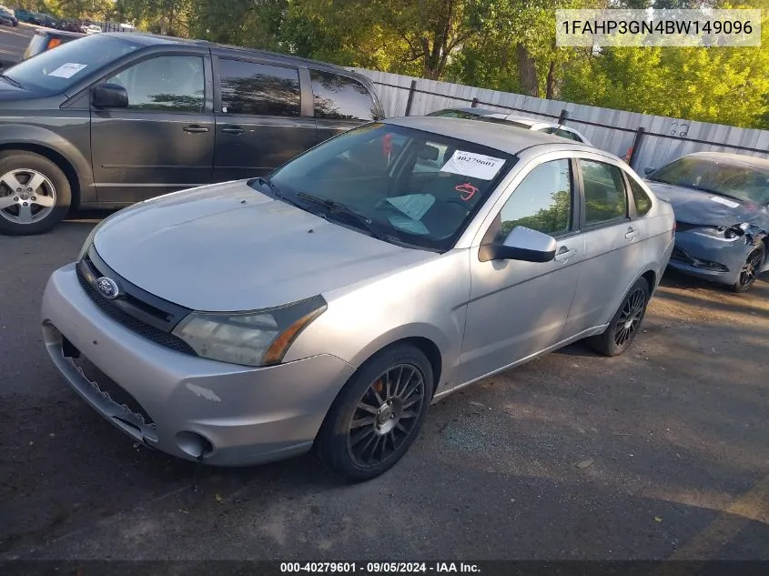 2011 Ford Focus Ses VIN: 1FAHP3GN4BW149096 Lot: 40279601