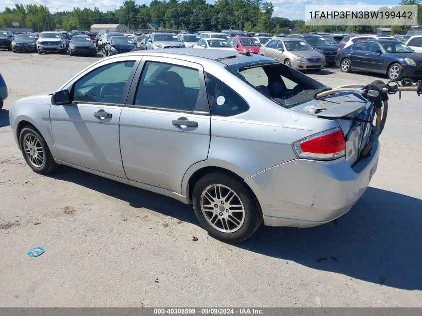 1FAHP3FN3BW199442 2011 Ford Focus Se