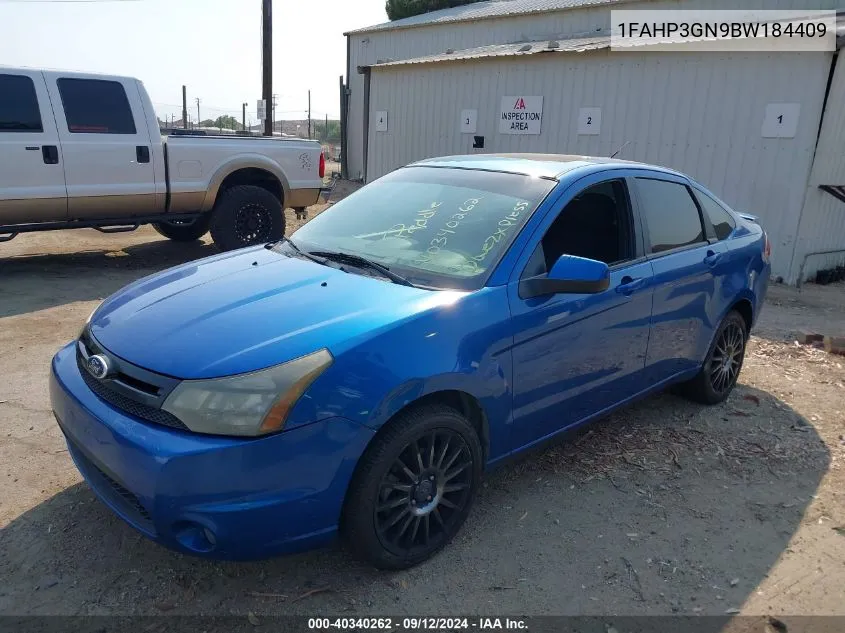 2011 Ford Focus Ses VIN: 1FAHP3GN9BW184409 Lot: 40340262