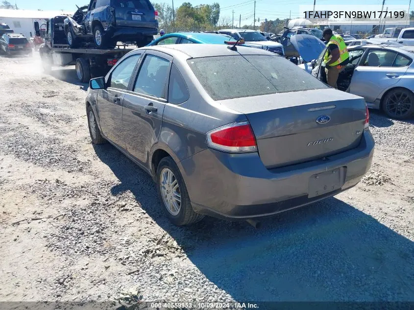 2011 Ford Focus Se VIN: 1FAHP3FN9BW177199 Lot: 40559953