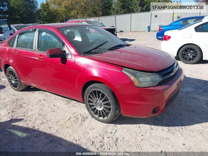 2011 Ford Focus Ses VIN: 1FAHP3GN0BW201338 Lot: 40565905