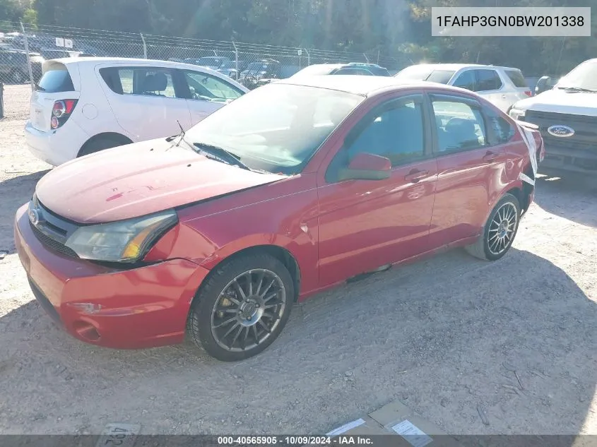 2011 Ford Focus Ses VIN: 1FAHP3GN0BW201338 Lot: 40565905