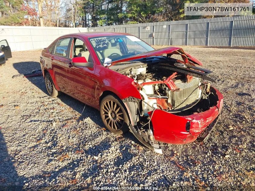 2011 Ford Focus Ses VIN: 1FAHP3GN7BW161761 Lot: 40844264