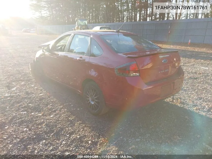 2011 Ford Focus Ses VIN: 1FAHP3GN7BW161761 Lot: 40844264