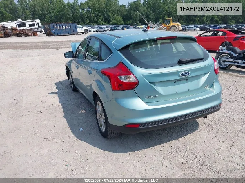 1FAHP3M2XCL412172 2012 Ford Focus Sel