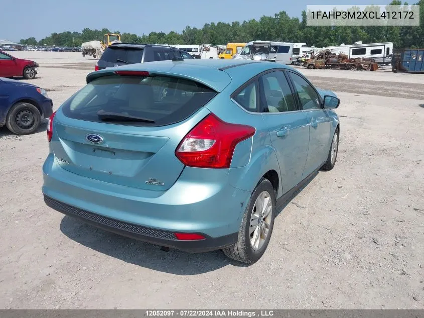 1FAHP3M2XCL412172 2012 Ford Focus Sel