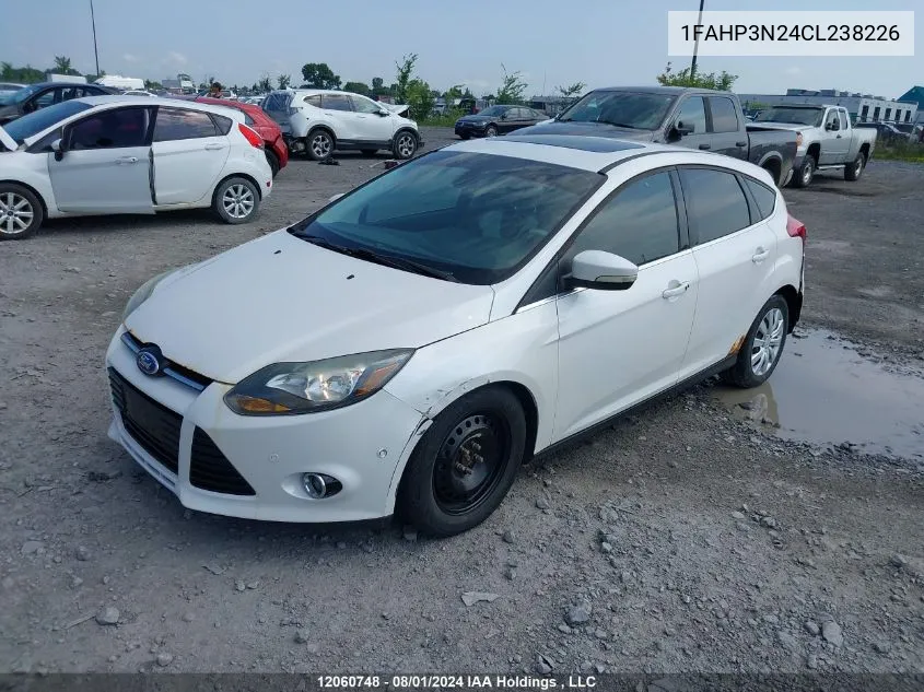 2012 Ford Focus Titanium VIN: 1FAHP3N24CL238226 Lot: 12060748