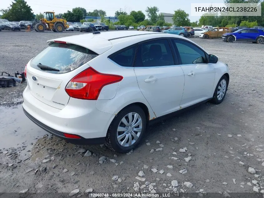 2012 Ford Focus Titanium VIN: 1FAHP3N24CL238226 Lot: 12060748