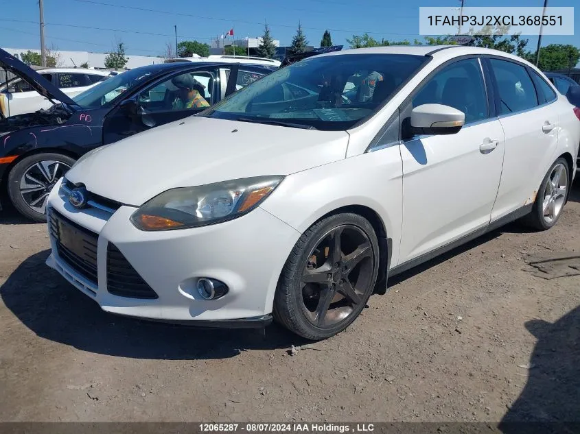 2012 Ford Focus Titanium VIN: 1FAHP3J2XCL368551 Lot: 12065287