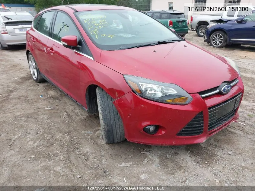 2012 Ford Focus Titanium VIN: 1FAHP3N26CL158300 Lot: 12072901