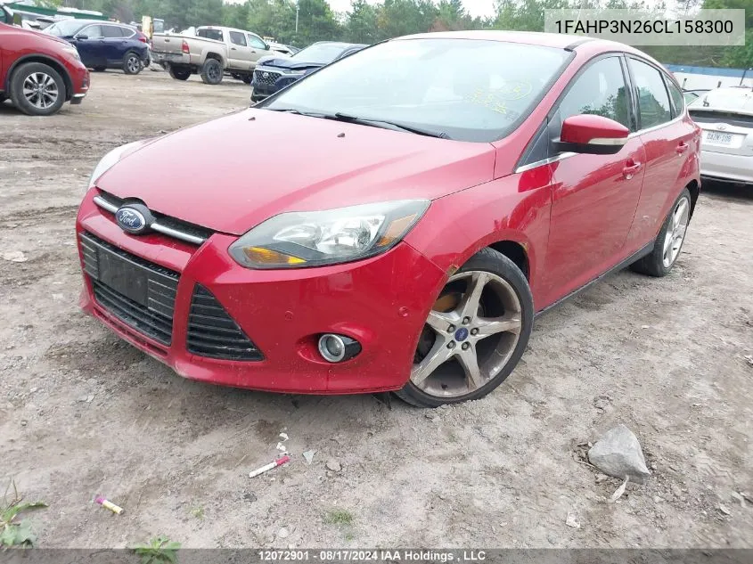 2012 Ford Focus Titanium VIN: 1FAHP3N26CL158300 Lot: 12072901