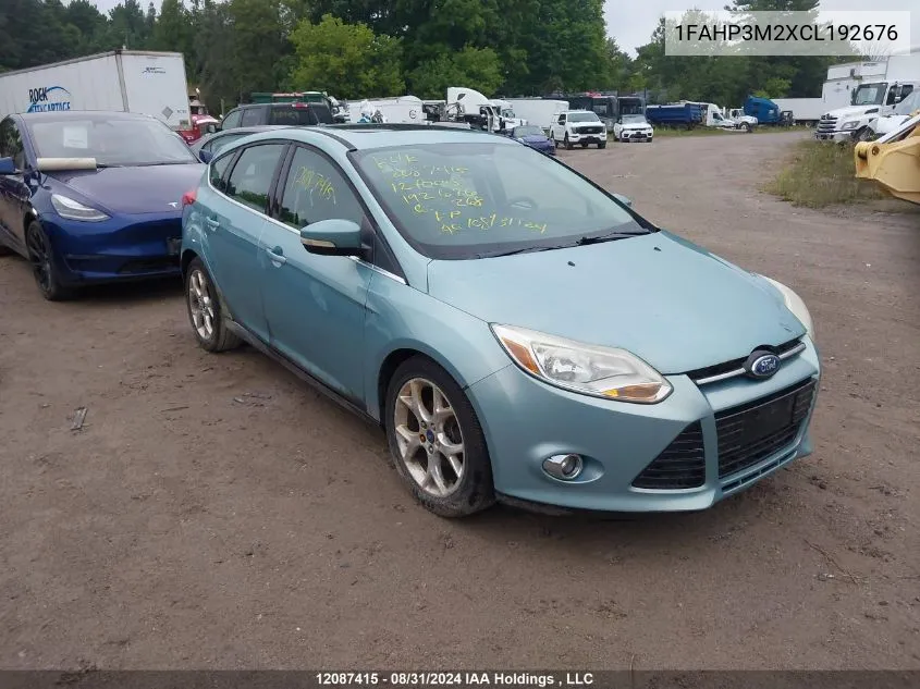 2012 Ford Focus Sel VIN: 1FAHP3M2XCL192676 Lot: 12087415