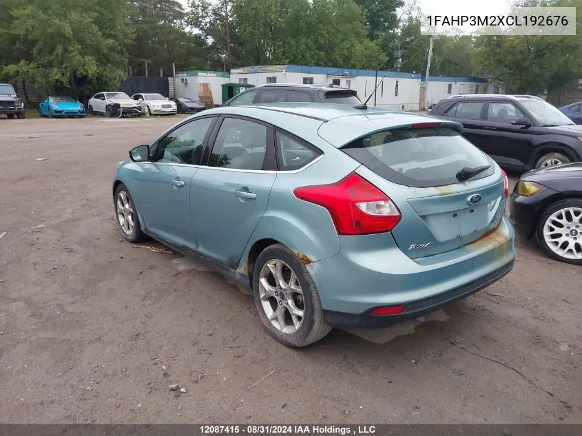 2012 Ford Focus Sel VIN: 1FAHP3M2XCL192676 Lot: 12087415