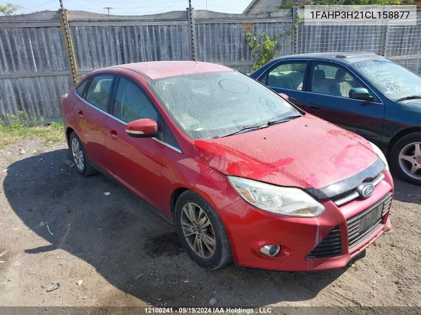 2012 Ford Focus Sel VIN: 1FAHP3H21CL158877 Lot: 12100241