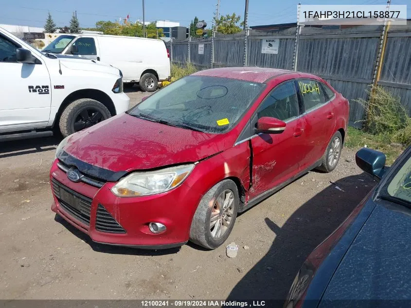 2012 Ford Focus Sel VIN: 1FAHP3H21CL158877 Lot: 12100241