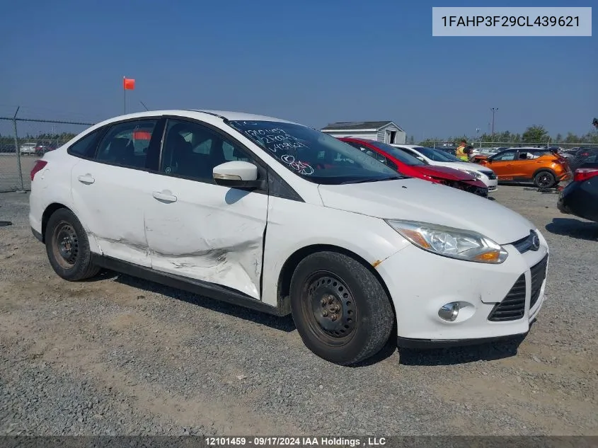 2012 Ford Focus Se VIN: 1FAHP3F29CL439621 Lot: 12101459