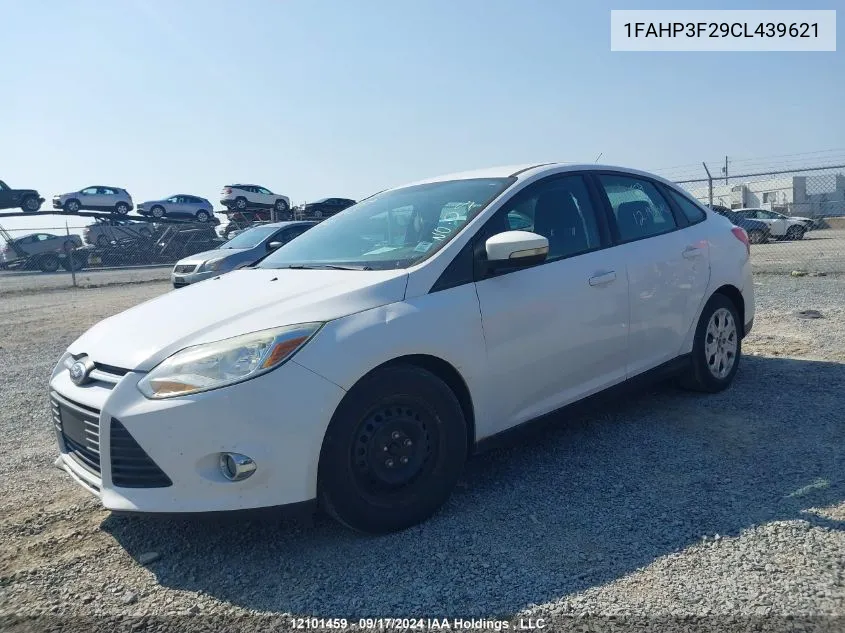 2012 Ford Focus Se VIN: 1FAHP3F29CL439621 Lot: 12101459