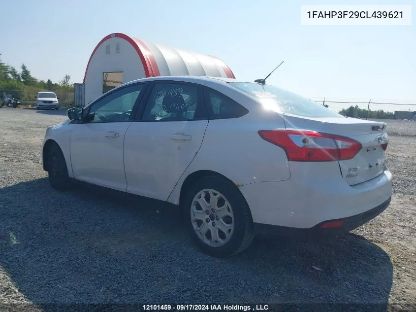 2012 Ford Focus Se VIN: 1FAHP3F29CL439621 Lot: 12101459