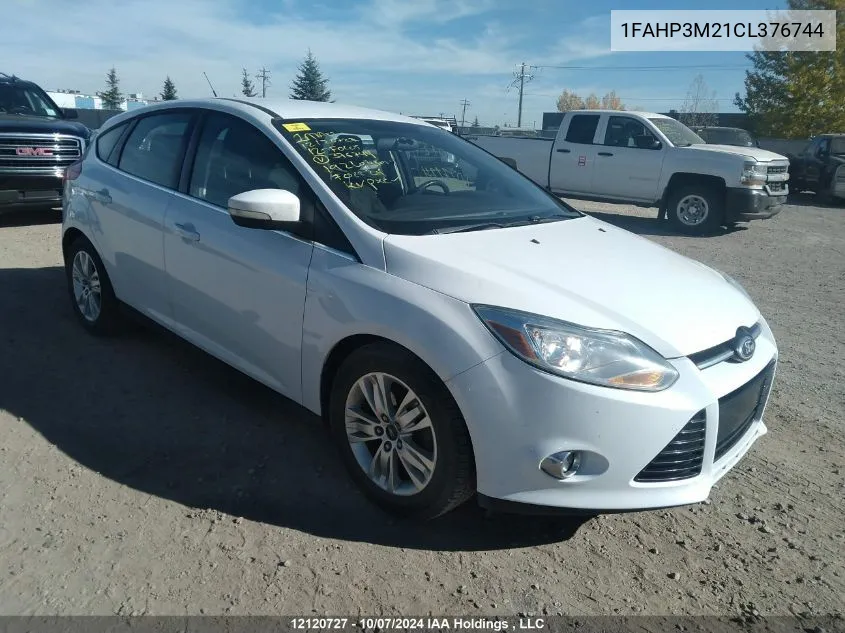 2012 Ford Focus Sel VIN: 1FAHP3M21CL376744 Lot: 12120727