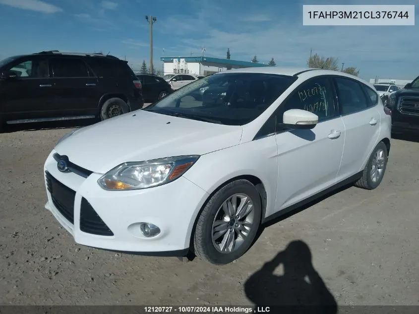 2012 Ford Focus Sel VIN: 1FAHP3M21CL376744 Lot: 12120727