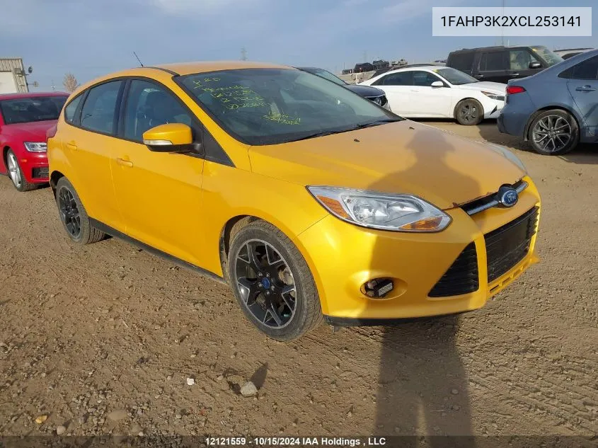 2012 Ford Focus Se VIN: 1FAHP3K2XCL253141 Lot: 12121559