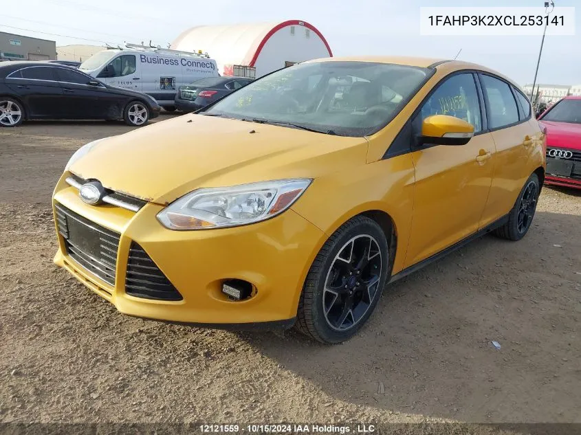 2012 Ford Focus Se VIN: 1FAHP3K2XCL253141 Lot: 12121559