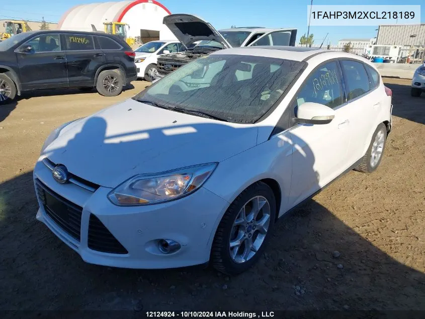 2012 Ford Focus Sel VIN: 1FAHP3M2XCL218189 Lot: 12124924