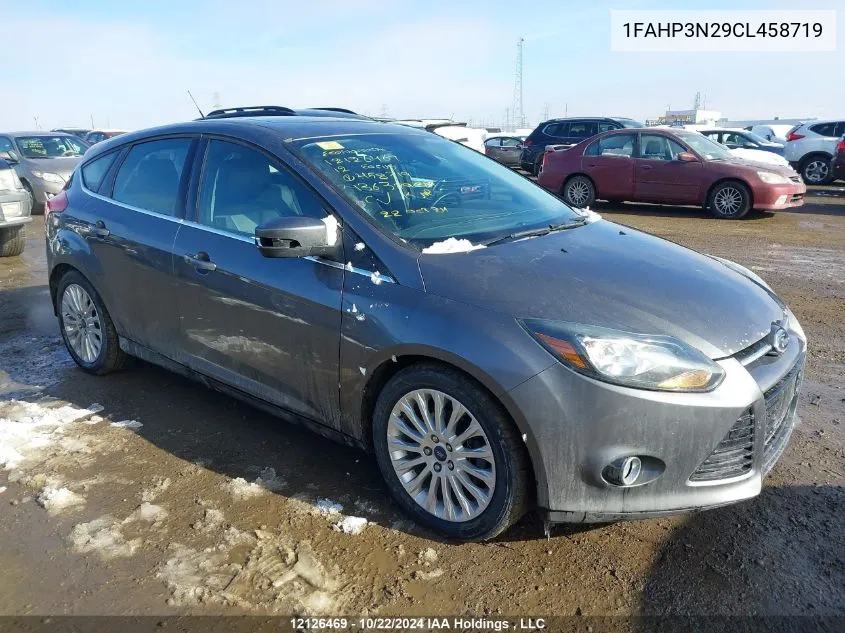 2012 Ford Focus Titanium VIN: 1FAHP3N29CL458719 Lot: 12126469