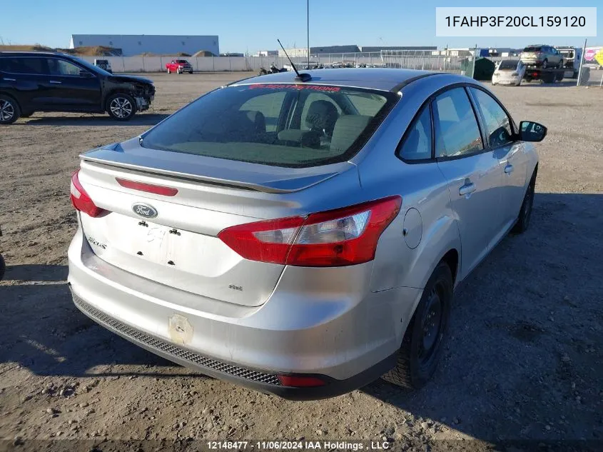 2012 Ford Focus Se VIN: 1FAHP3F20CL159120 Lot: 12148477