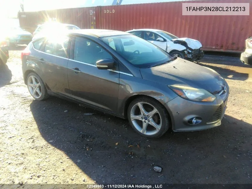 2012 Ford Focus Titanium VIN: 1FAHP3N28CL212213 Lot: 12149983