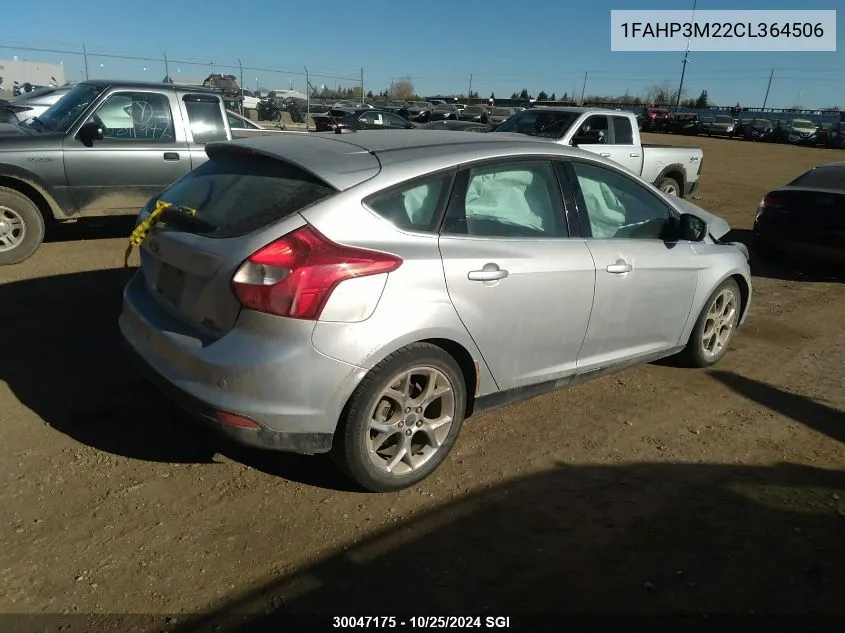 2012 Ford Focus Sel VIN: 1FAHP3M22CL364506 Lot: 30047175