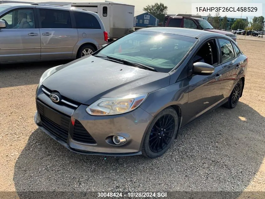 2012 Ford Focus Se VIN: 1FAHP3F26CL458529 Lot: 30048424