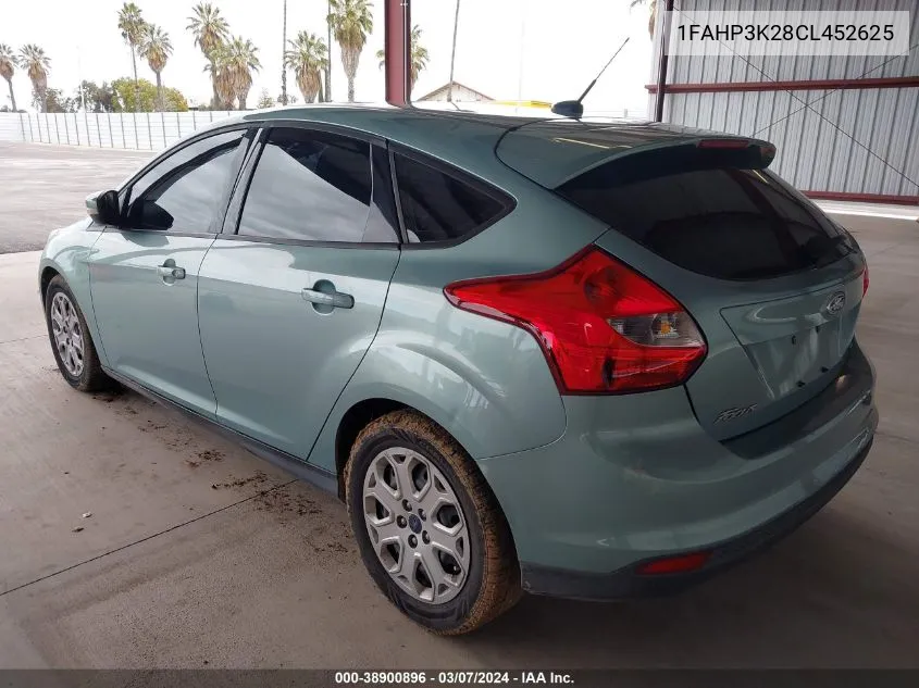 2012 Ford Focus Se VIN: 1FAHP3K28CL452625 Lot: 38900896