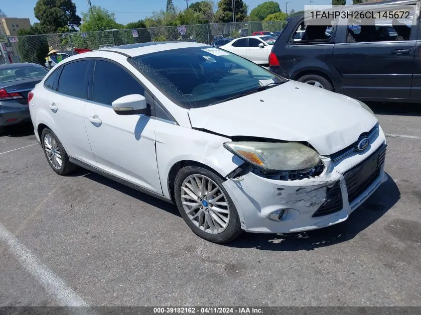 2012 Ford Focus Sel VIN: 1FAHP3H26CL145672 Lot: 39182162