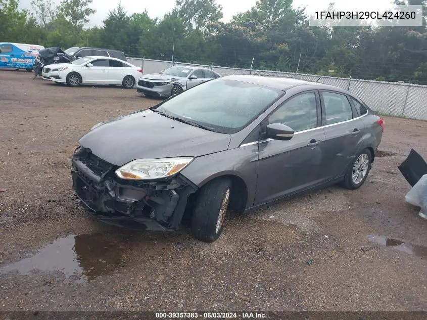 1FAHP3H29CL424260 2012 Ford Focus Sel