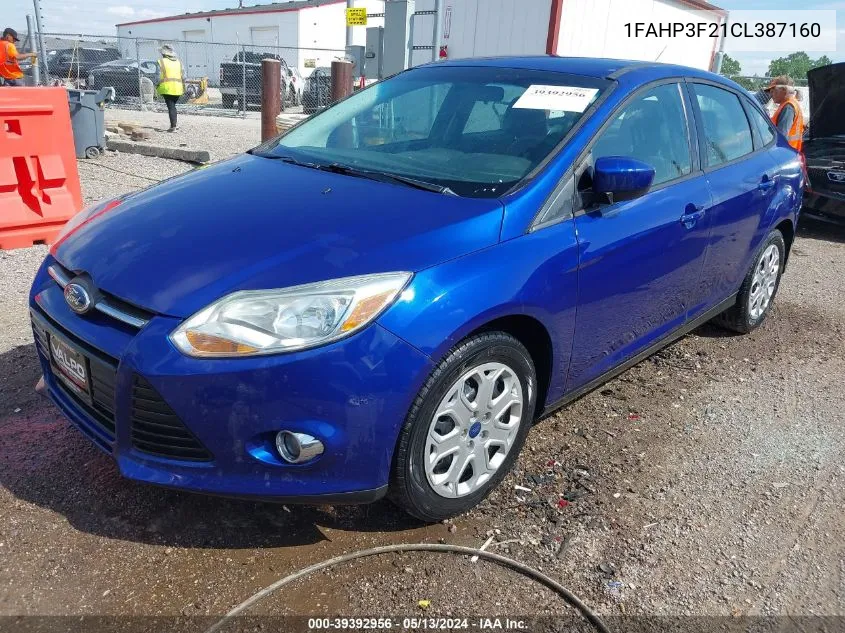 1FAHP3F21CL387160 2012 Ford Focus Se