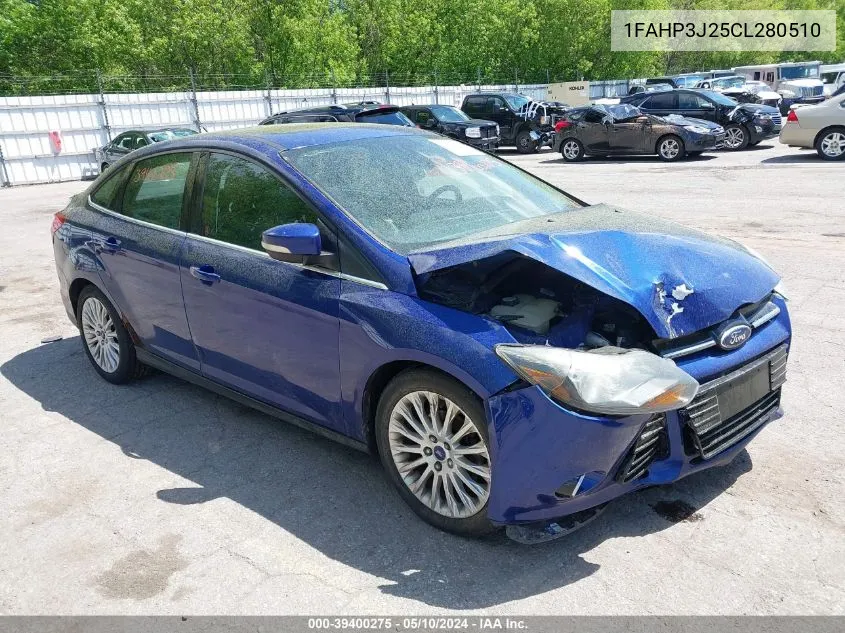 2012 Ford Focus Titanium VIN: 1FAHP3J25CL280510 Lot: 40320611