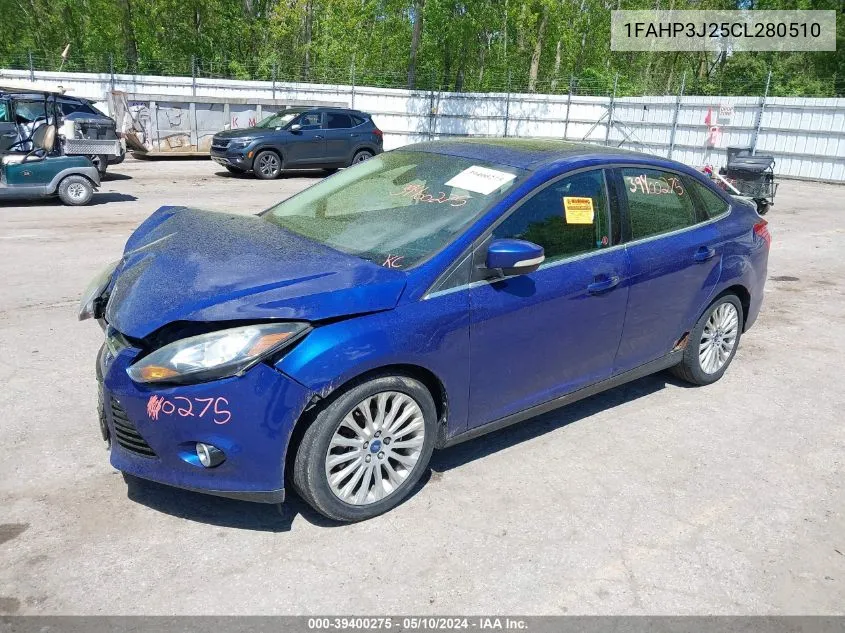 2012 Ford Focus Titanium VIN: 1FAHP3J25CL280510 Lot: 40320611