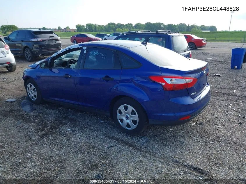 1FAHP3E28CL448828 2012 Ford Focus S