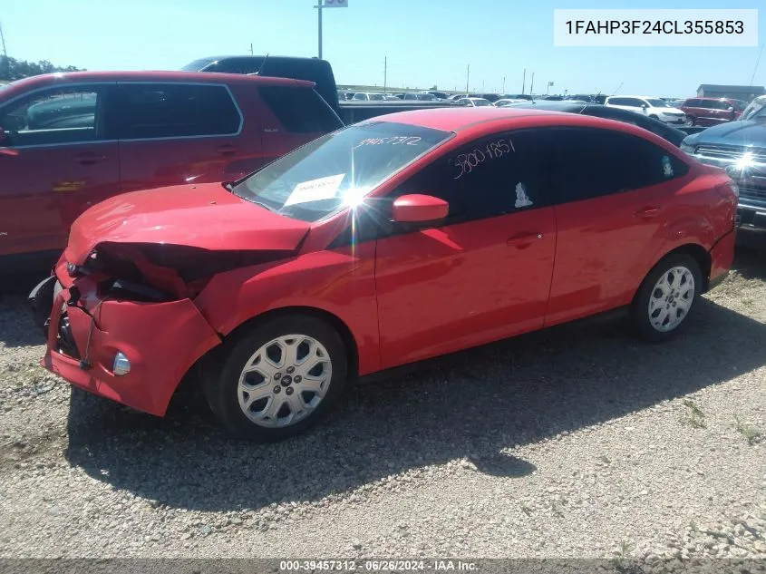 1FAHP3F24CL355853 2012 Ford Focus Se