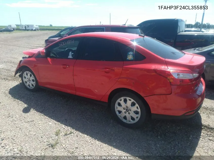 1FAHP3F24CL355853 2012 Ford Focus Se