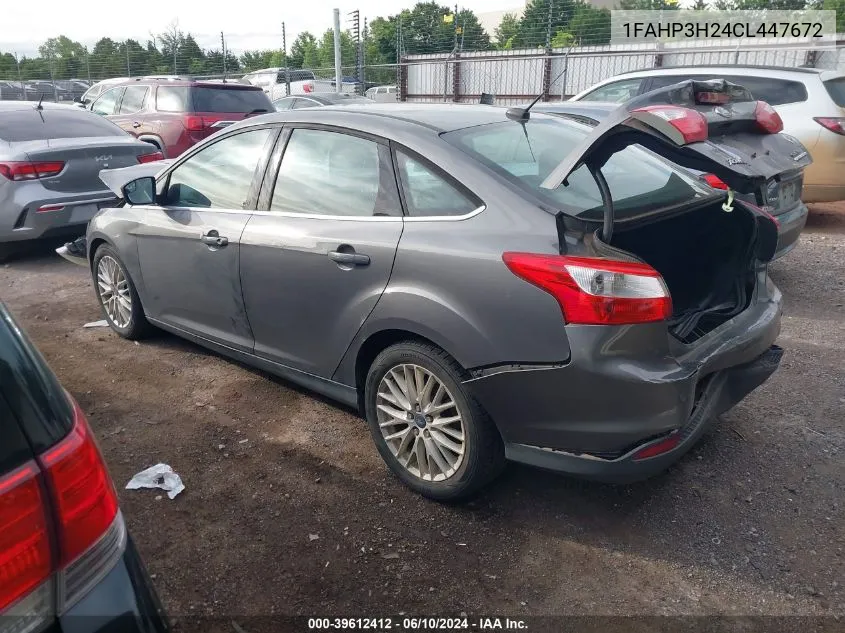 1FAHP3H24CL447672 2012 Ford Focus Sel