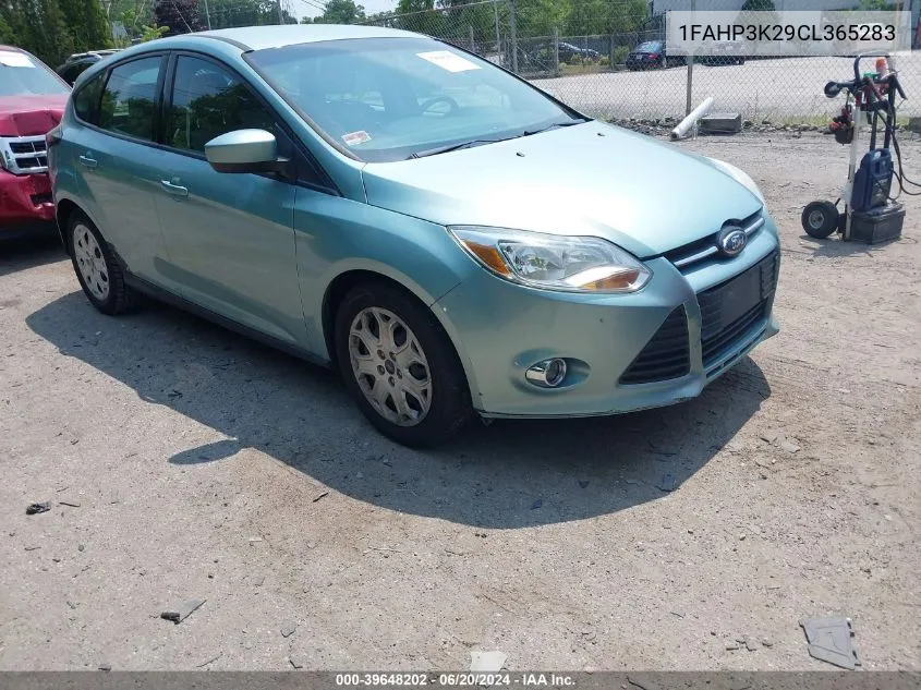 2012 Ford Focus Se VIN: 1FAHP3K29CL365283 Lot: 39648202