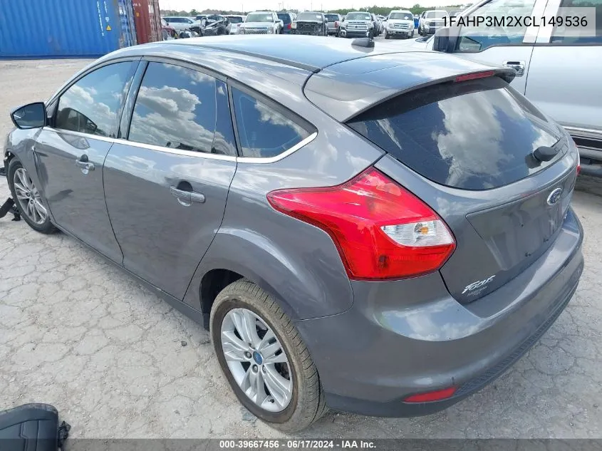 1FAHP3M2XCL149536 2012 Ford Focus Sel