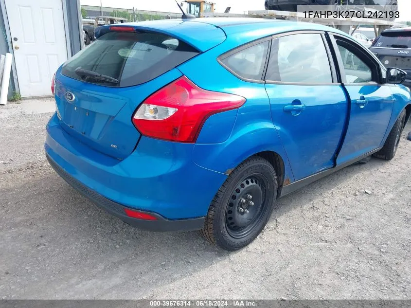 1FAHP3K27CL242193 2012 Ford Focus Se