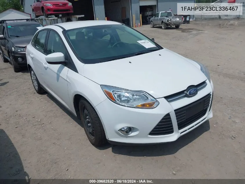 2012 Ford Focus Se VIN: 1FAHP3F23CL336467 Lot: 39682520